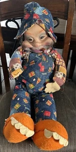 Vintage 1950s Rushton Co. Red Skelton Hobo Doll Freddy The Freeloader *Read - Picture 1 of 3