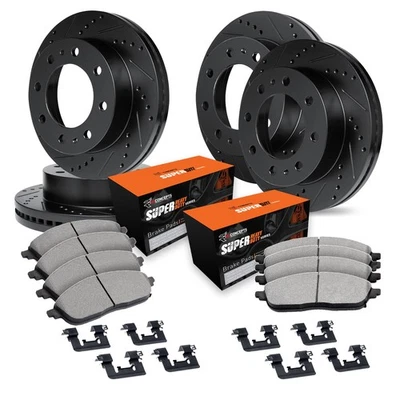 For Ford E-350 Super Duty 99-04 Brake Kit Drilled & Slotted Front & Rear Brake - Image 1 of 2