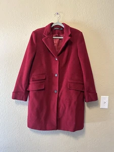 Ralph Lauren Wool Blend Box Houndstooth Reefer Walker Coat woman’s 14 - Picture 1 of 13
