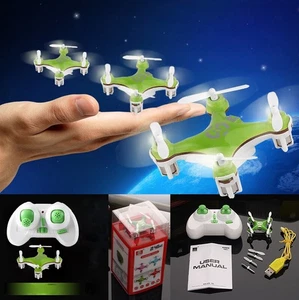 Green Mini RC Drone 2.4G 4CH 6-Axis Quadcopter LED Aircraft Toy w Remote Control - Picture 1 of 10