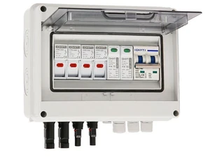 PV Combiner Box 2 Eingänge 1 Ausgang DC600V Sicherung MCB SPD Blitzschutz IP65 - Bild 1 von 7