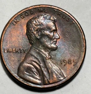 1985 Pfennig ohne Münzzeichen orange Highlights neutral leicht auf Augen - Bild 1 von 7