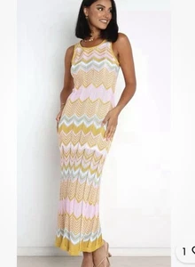 Petal & Pup Damen Maxi Häkel gefüttert Kleid Größe US 2 Cottagecore Boho Festival - Bild 1 von 7