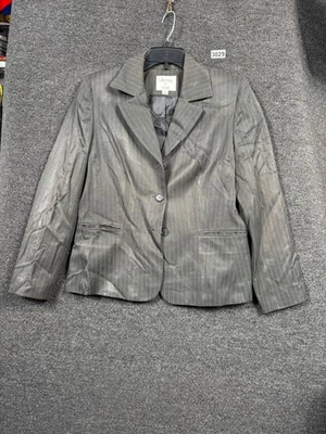 Blazer Le Suit para mujer 10 rayas traje chaqueta oficina carrera trabajo negocios Foto 1 de 4