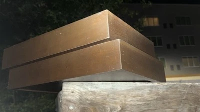 (2) Handmade Solid Walnut  Floating Shelf - Image 1 of 4