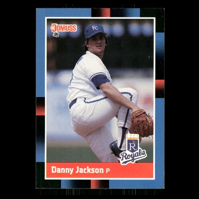 Danny Jackson #132 1988 Donruss Kansas City Royals Baseball Card MLB - Image 1 of 3