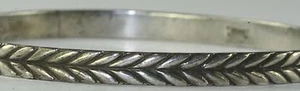 BRAZALETE BRAZALETE BEAU CHEVRON PLATA ESTERLINA AÑOS 40 DE COLECCIÓN - Imagen 1 de 1