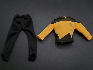 NUOVI PANTALONI E GIACCA UNIFORMI MEGO STAR TREK LT. WORF per FIGURA 8" 1:9 (M25) - Foto 1 di 2