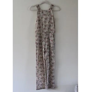 NWT Bonpoint Sakura Girl's Overall Jumpsuit Floral Print Cotton 12 - Picture 1 of 11