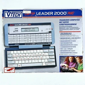©1993 VTech Lerncomputer Laptop GENIUS LEADER 2000 PLUS dt NEU Textverarbeitung - Bild 1 von 3