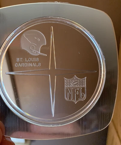 1970 St Louis Cardinals Plastic Coaster Wall decor helmet Vintage football NFL Cover