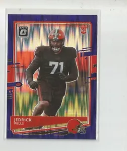 Donruss Optic Jedrick Wills Purple Shock Prizm 2020 - Imagen 1 de 1