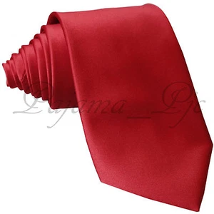 Brand NEW MEN'S SOLID COLOR SELF TIE NECK TIE FORMAL PARTY WEDDING PROM Ties - Picture 1 of 14