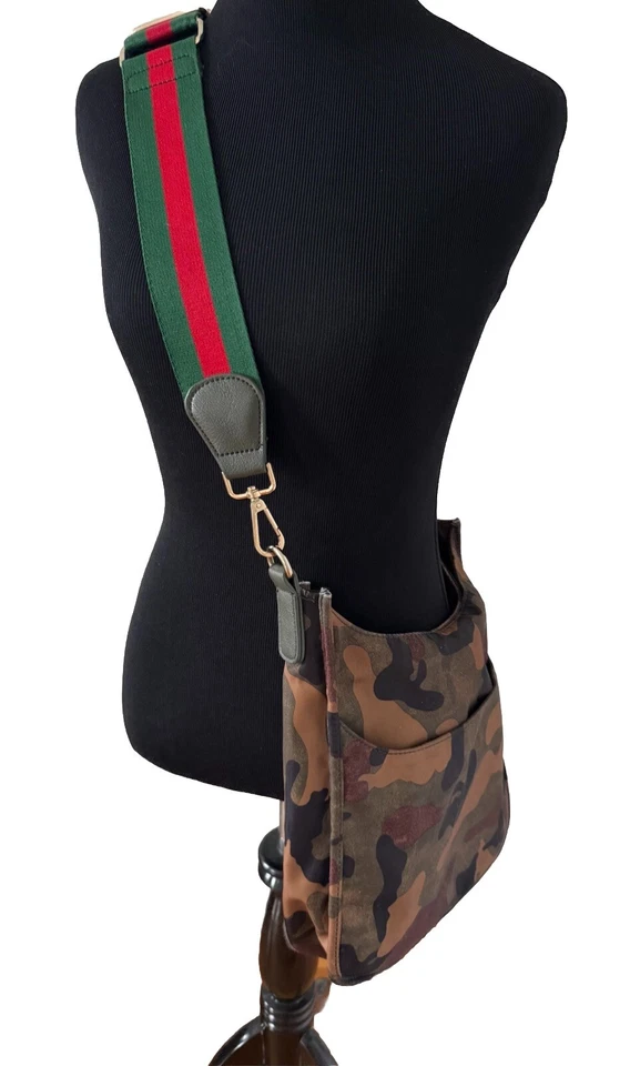 Нейлоновая сумка через плечо с камуфляжным принтом 11x11"" - Изображение 1 из 4