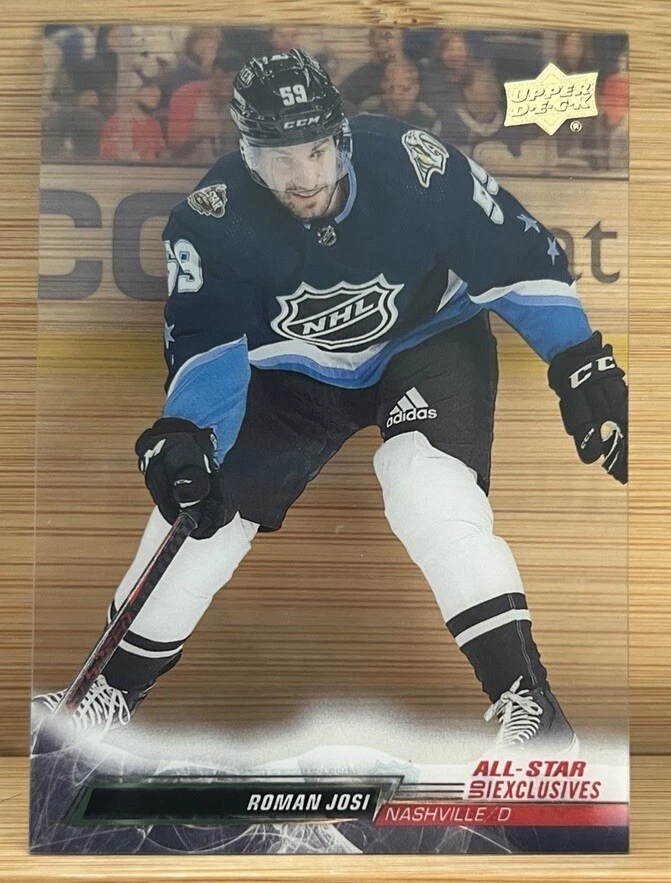 2022-23 Upper Deck Extended Roman Josi #668 All Star UD Exclusives Clear Cut SP - Image 1 of 2