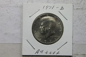 1971-D 50C Kennedy Half Dollar AU++++ - Picture 1 of 4