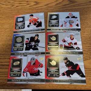 2023-24 Upper Deck Rookie Retrospective Lot Of 6