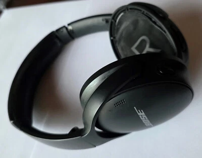 USED Black Bose QuietComfort 45 QC45 Wireless Headphones - Works but NO EARPADS - Image 1 of 4