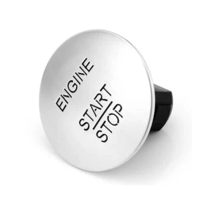 Botão de partida sem chave para Mercedes-Benz Go motor botão de parada de partida prata - Imagem 1 de 4