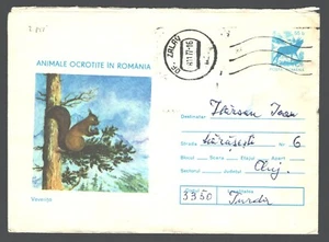 Romania , 1977 Squirrel,Eichhorn , Protected Fauna, cover - Picture 1 of 2