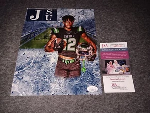 Travis Hunter Signed 8x10 Jsa Colorado Buffaloes Jackson State Tiger Custom Edit - Picture 1 of 1