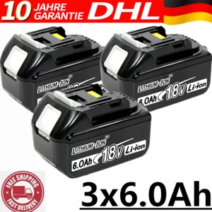 3X 6AH Ersatz Original Akku Für Makita BL1860B 18V LXT Li-ion BL1850B BL1830 LED - Bild 1 von 12