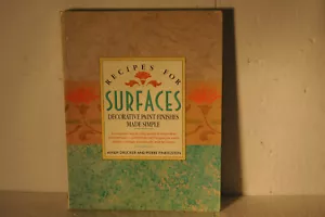 Recipes for surfaces, Decorative paint finishes, Mindy Driucker, 1990 PB book - Imagen 1 de 4