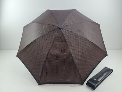 Regenschirm DDR Braun Schwarz Muster Automatik Retro Vintage Alt #2210316 • 17.59€