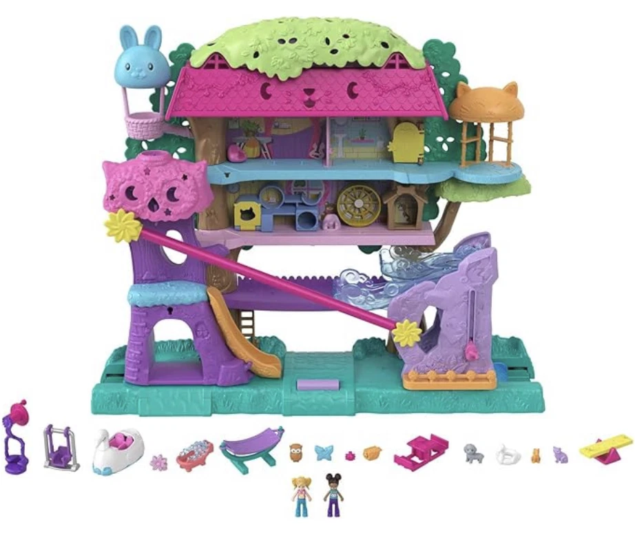 Polly Pocket Tree House Pollyville-NEW in Damaged Box - Image 1 of 1