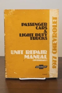 1977 Chevrolet Passenger Cars & Light Duty Trucks Unit Repair (Overhaul) Manual - Foto 1 di 4