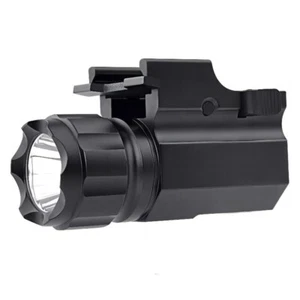 P05 Picatinny Schienen Taschenlampe 2-Modus LED Lampe CR2 Zelle 20mm Offset Weaver Taschenlampe - Bild 1 von 6