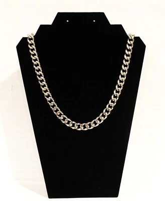 11 mm Cuban Link Chain Necklace Silver Plated SS Various Length Miami - Image 1 of 4