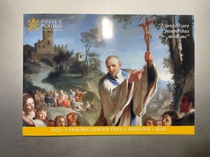 2025 Vaticano Folder Filatelico Congregazione della Missione con Busta FDC - Foto 1 di 4