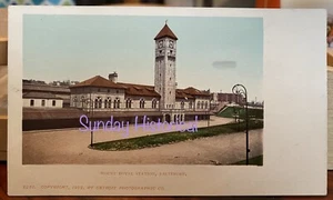1902 Mount Royal B&O Railroad Station Baltimore MD Postkarte - Bild 1 von 2