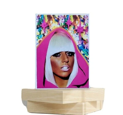 Glamour Girl Pink Hoodie Embossed Charms Artist Signed Trade Card Handmade - Image 1 of 4