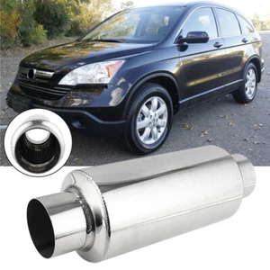 2.5" In/Out 16" Exhaust Muffler Resonator No Rasp Noise For Honda CRV 2.4L 02-19 - Picture 1 of 19