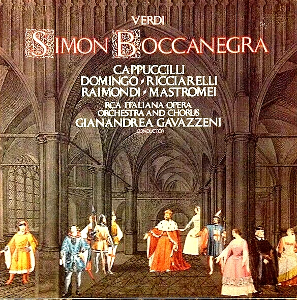 VERDI "SIMON BOCCANEGRA" (DOMINGO) [3 LP BOX] PREMIUM QUALITY USED LP (NM/EX) - Image 1 of 1