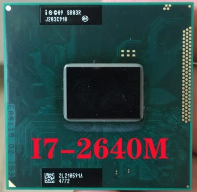 Intel Core i7-2640M 3.50 GHz 2 Cores 4 Threads Socket G2 SR03R CPU processor - Image 1 of 4
