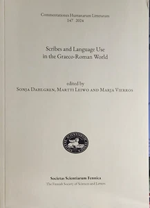 Scribes and Language Use in the Graeco-Roman World - Edited by Dahlgren, et al. - Picture 1 of 3
