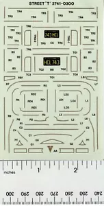 Monogram 1/24 Street T Decal Only Not a Kit 2741-0300 - Picture 1 of 1