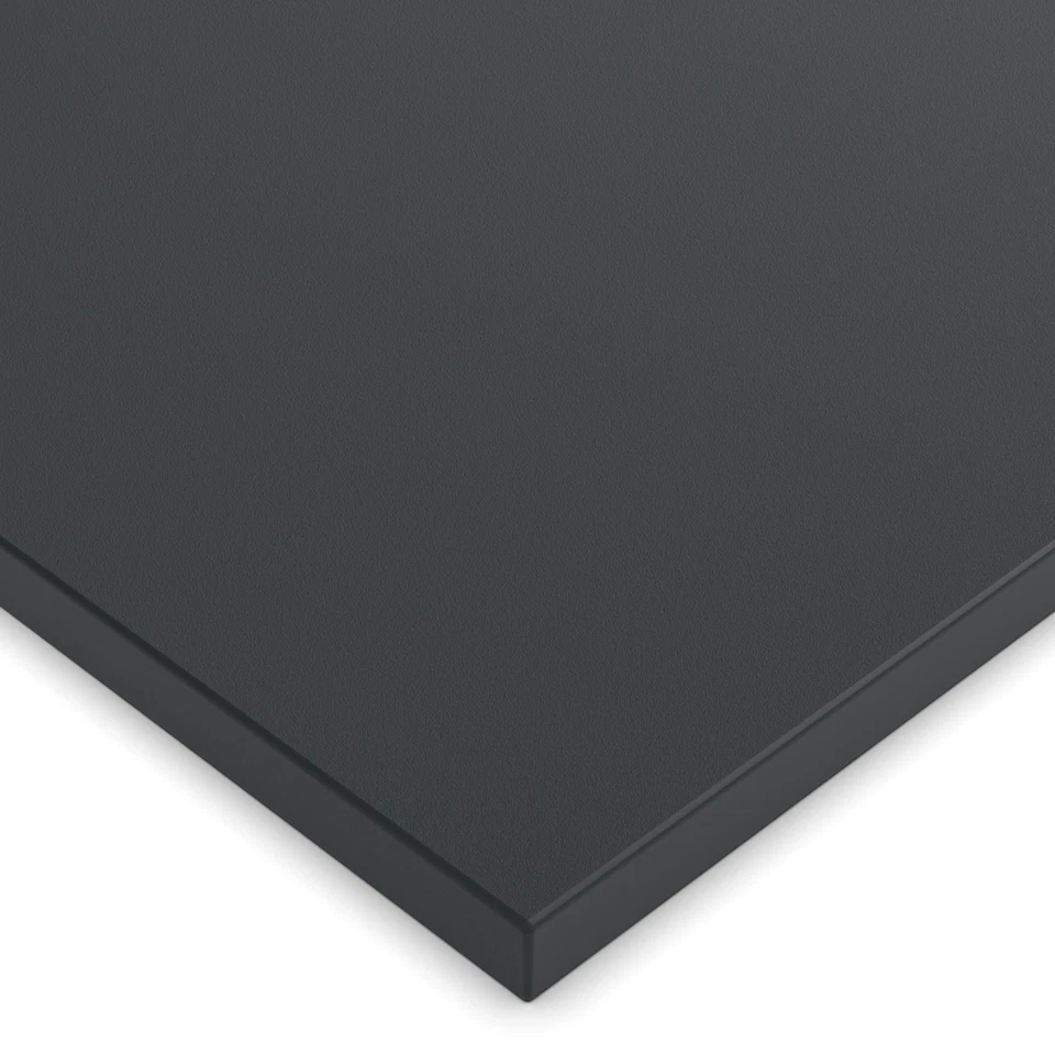 X57 Dekorplatte Schwarz 19mm - Spanplatte Tischplatte - 2mm ABS Kante - nach Maß - Bild 1 von 3