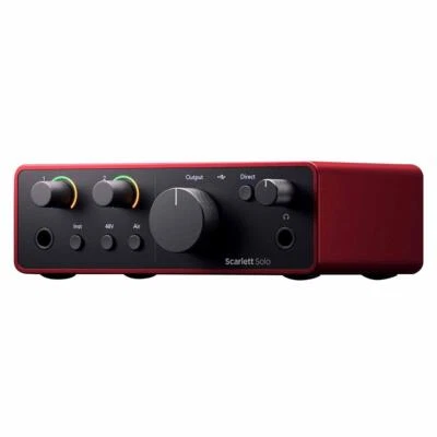 Focusrite Scarlett Solo 4ta Generación USB Audio Música Interfaz de Grabación Foto 1 de 4