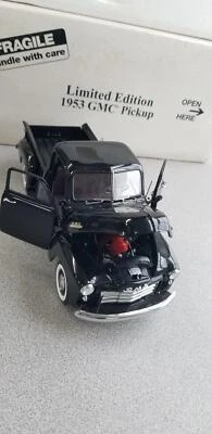 1:24 Danbury Mint 1953 GMC Pickup Truck #2295/5000 Black With Box Shelf Up 5 - Image 1 of 4