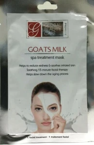Global Beauty Care Premium Spa Treatment Mask Skin Anti-Aging Renewal Goats Milk - Picture 1 of 4