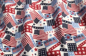 Americana, Flag, USA, Valance 42"W X 15"L Window Curtain Valance - Picture 1 of 1