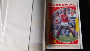 Arsenal v Manchester United Man Utd League 1 1989/90 Season *FREE POST* - Picture 1 of 1