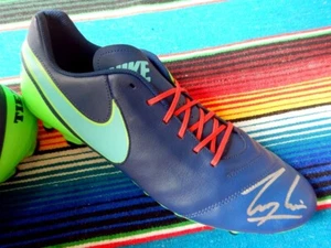 Signed Lachlan Ilias NRL Nike Football Boot - Proof COA - Dragons Rabbitohs - Picture 1 of 3