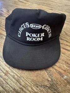 Nuevo De Colección Circo Circo Reno Sala de Póker Casino Sombrero Gorra Estilo Cuerda Nuevo de Lote Antiguo - Imagen 1 de 4
