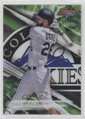 2016 Bowman's Best Top Prospects Green Refractor /99 David Dahl #TP-32 - Image 1 of 2