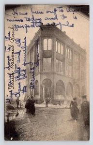 Feuerruinen Forth Nationalbank Säuberung Chelsea Massachusetts c1908 Vintage Postkarte - Bild 1 von 3